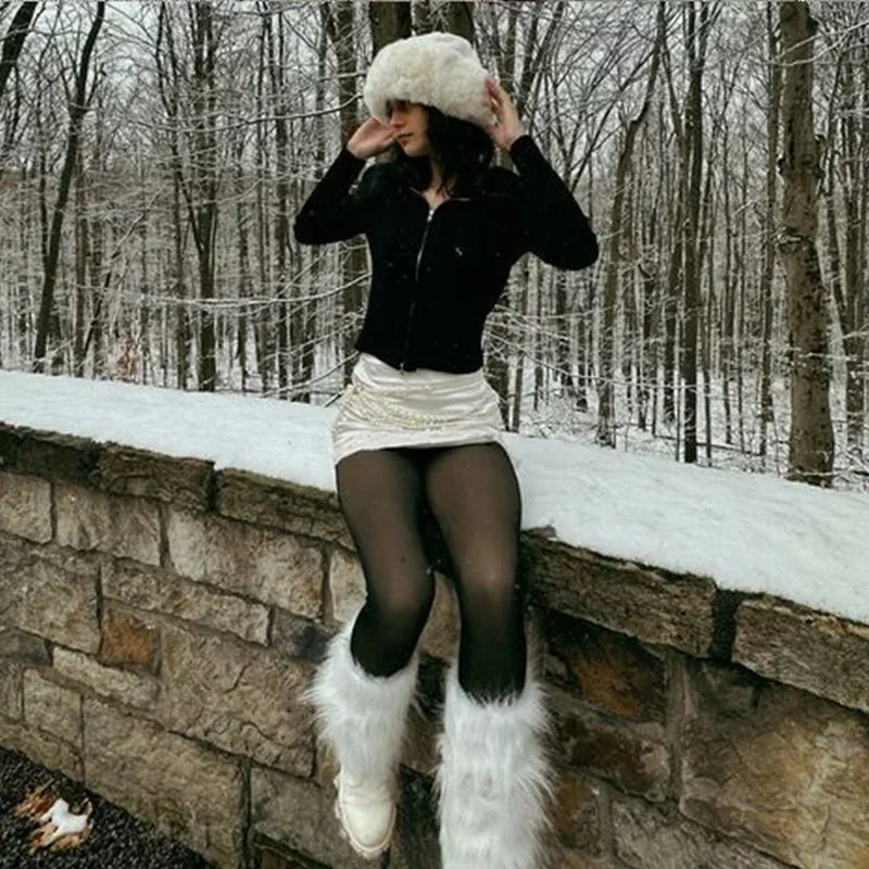 Women's Plus-Size Fleece Tights