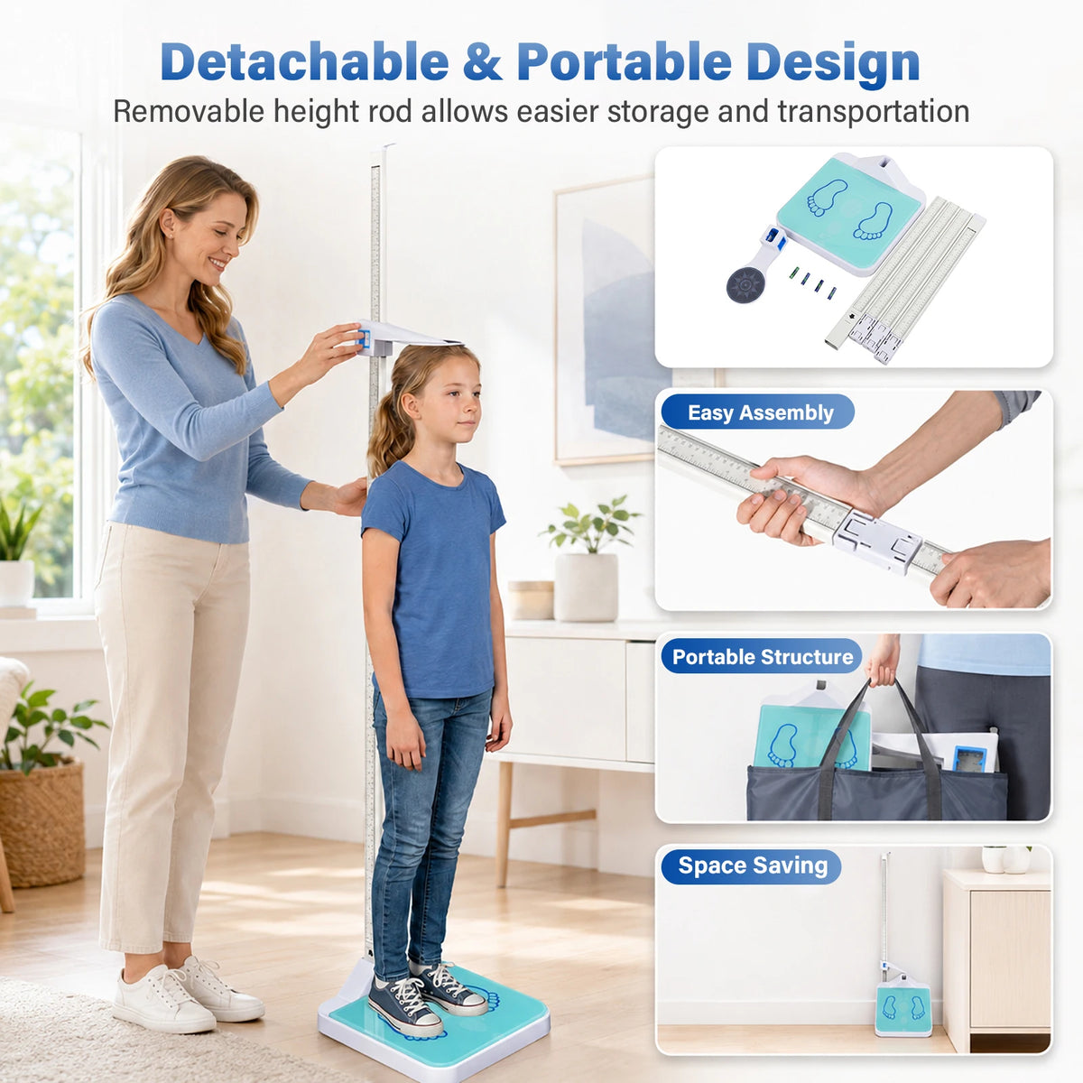 Digital Physician Scale with Height Rod