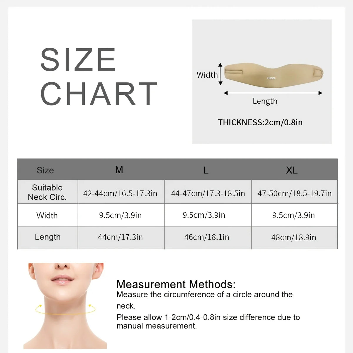 Adjustable Soft Foam Cervical Collar