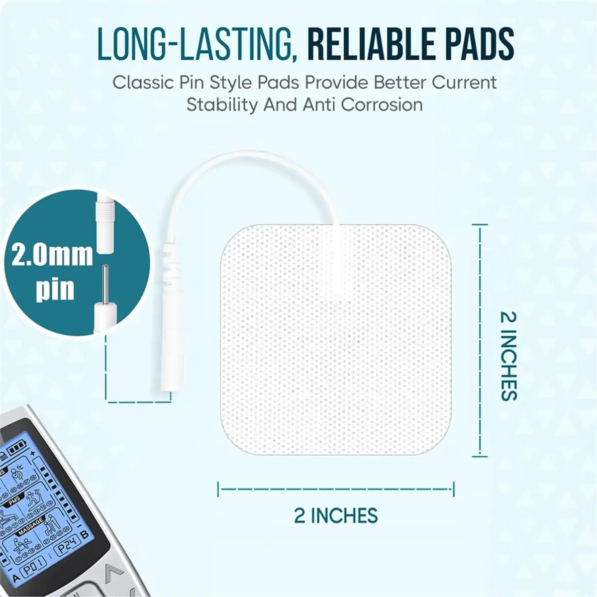 80-Pack TENS Replacement Electrode Pads