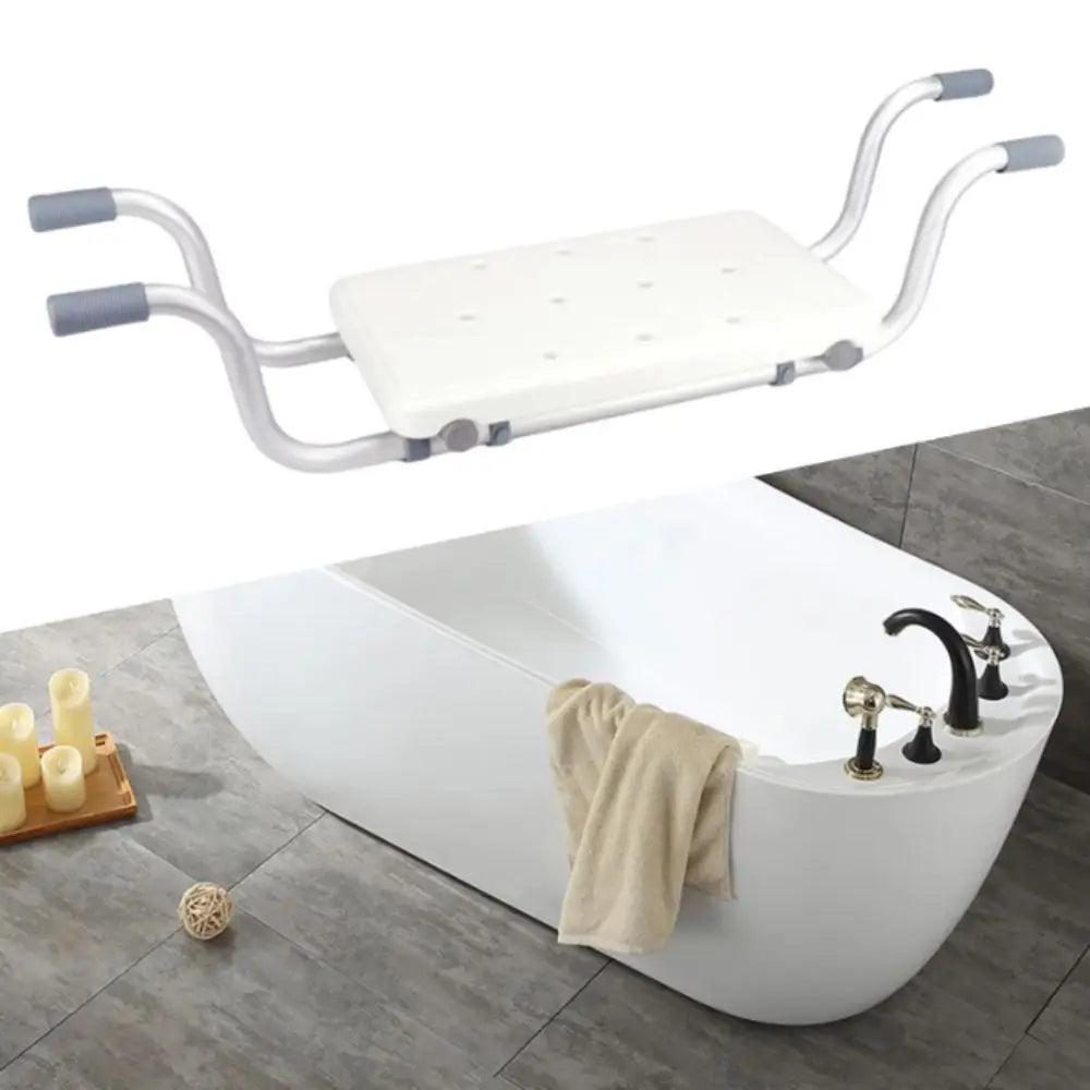 Adjustable-Width Bathtub Seat