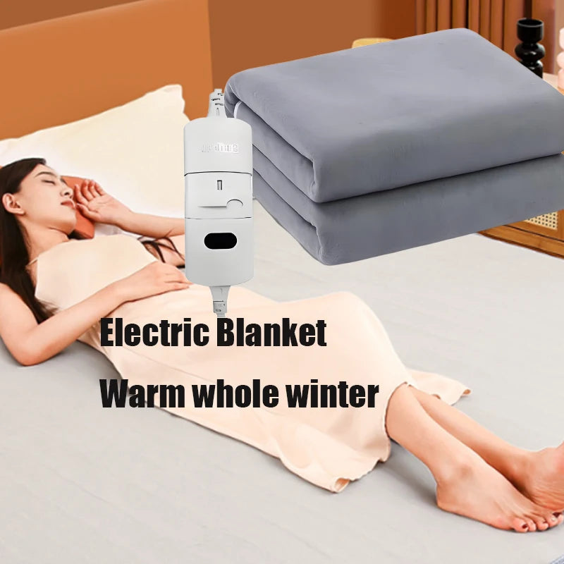 Electric Heated Blanket for Two-Seater Bed Use