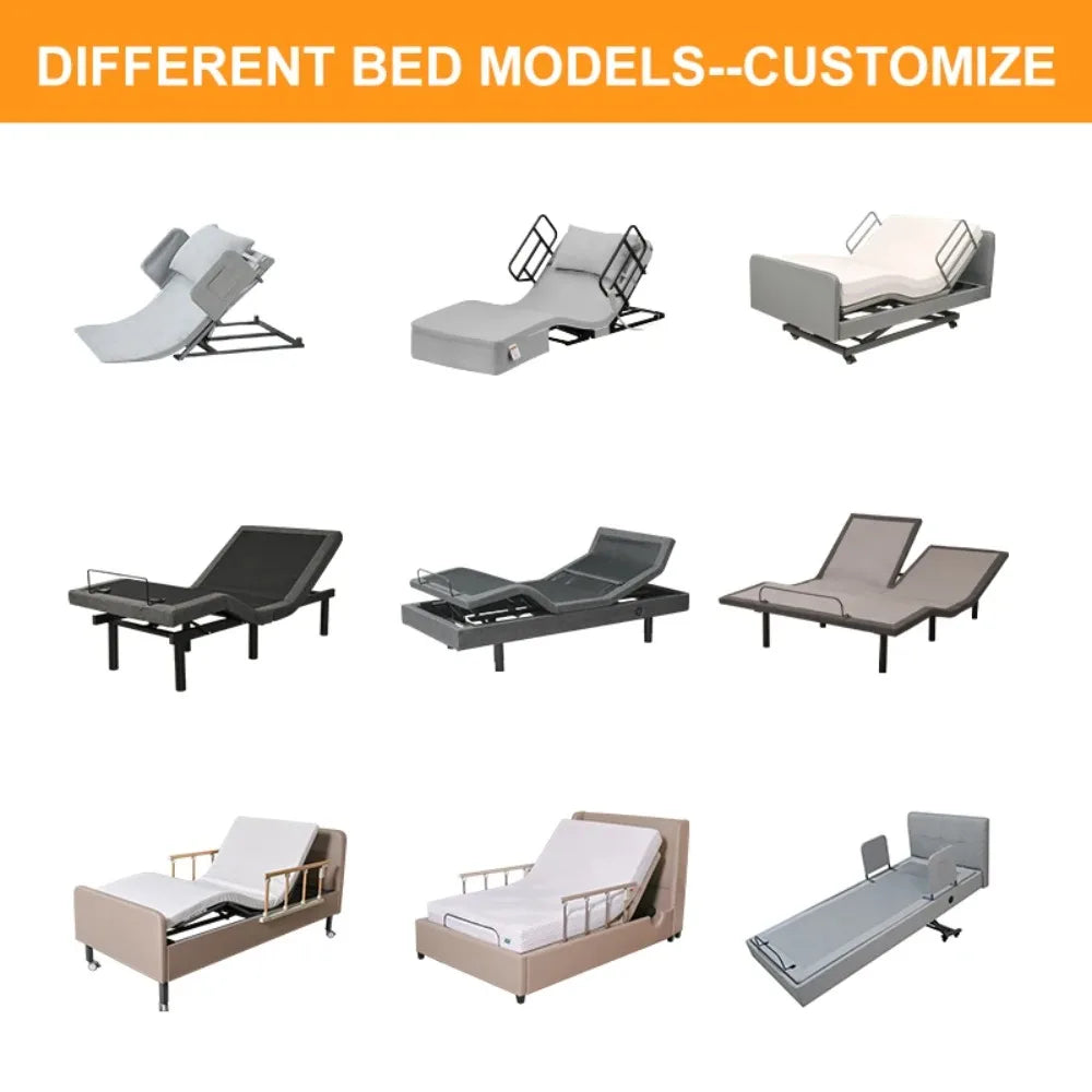 Electric Adjustable Bed with Memory Foam Mattress