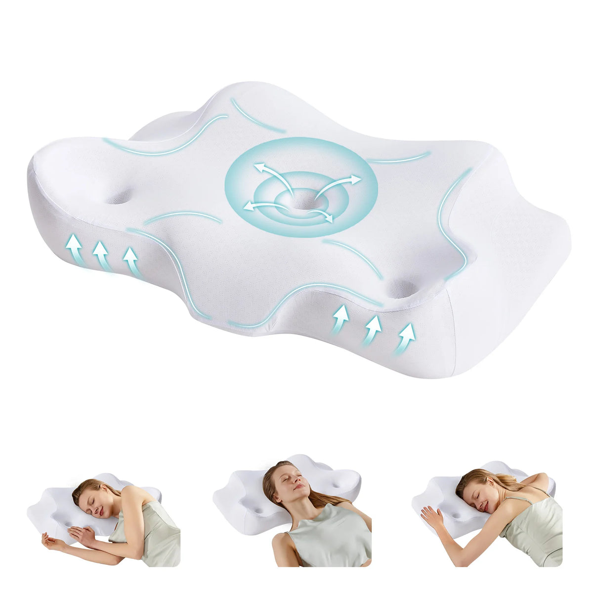 Memory Foam Cervical Contour Pillow