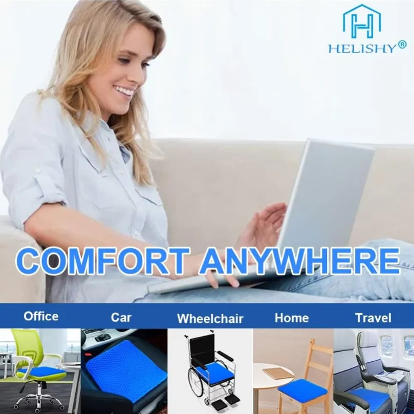 Breathable Gel Seat Cushion for Chairs and Wheelchairs