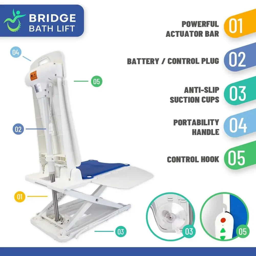 Powered Bath Lift Chair for Bathtubs