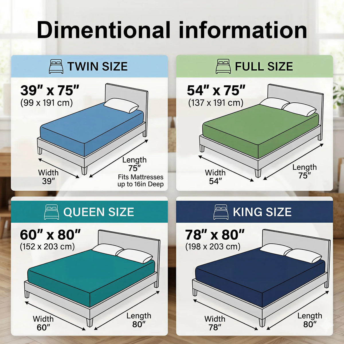 Quilted Waterproof Mattress Cover, 2 Pieces