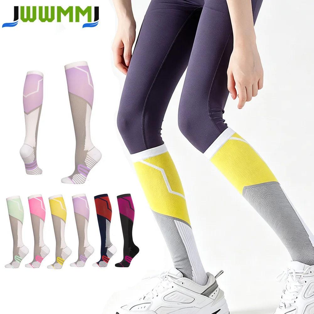 Knit Compression Sport Socks, One Pair