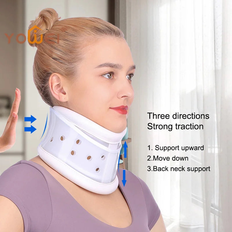 Adjustable Cervical Neck Traction Device with Chin Brace