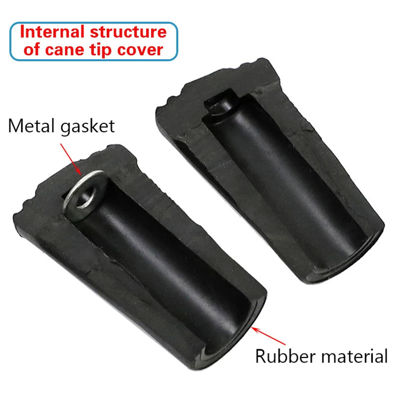 6-Piece Rubber Trekking Pole Tip Caps