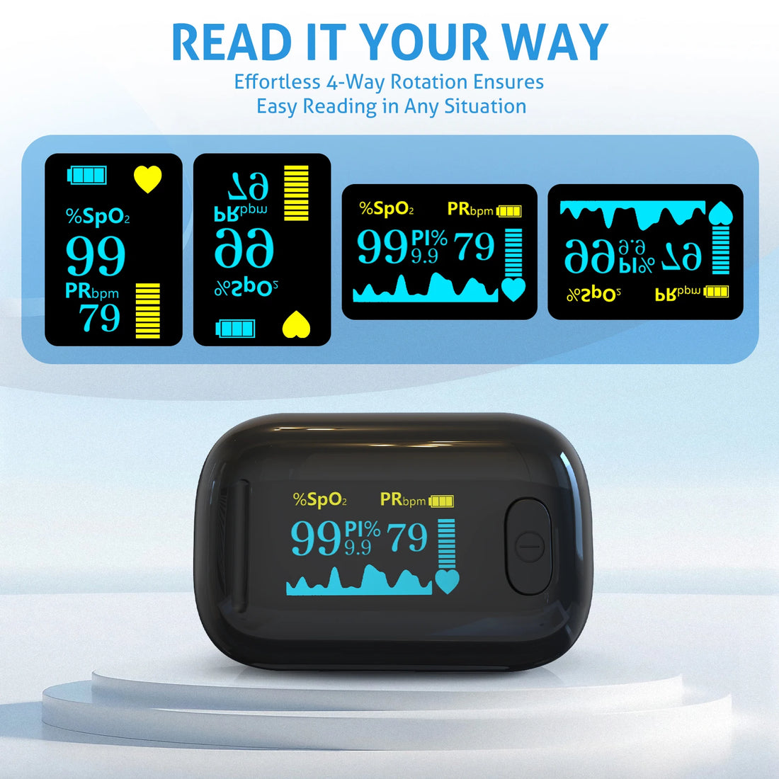 Fingertip Pulse Oximeter with OLED Display