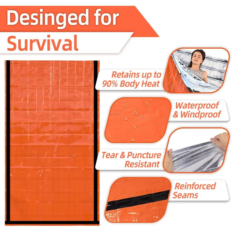 Compact Emergency Sleeping Bag for Camping & Hiking