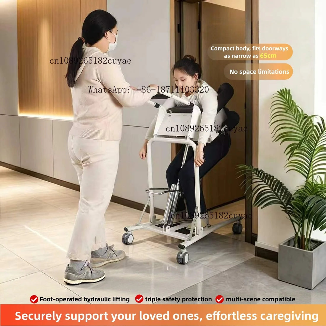 Hydraulic Patient Transfer Lift for Standing Support