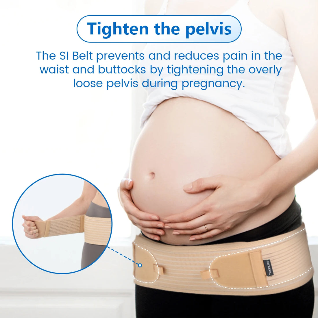 Medwell Sacroiliac Hip Belt, Anti-Slip Pelvic Support, CE/ISO