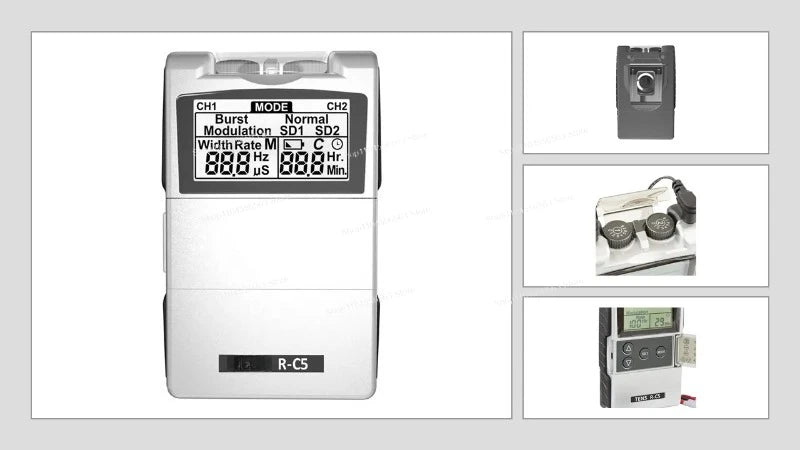 7000 Digital TENS EMS Muscle Stimulator, 2-Channel with 5 Modes