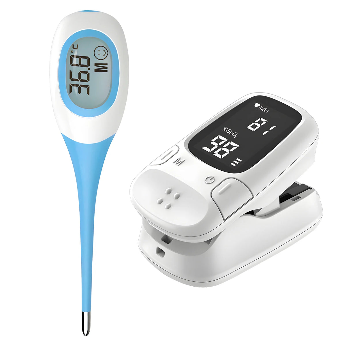 Electronic Soft-Head Thermometer for Oral or Armpit Use