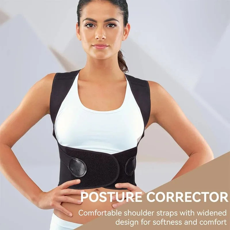 Breathable Back Posture Corrector with Shoulder Support