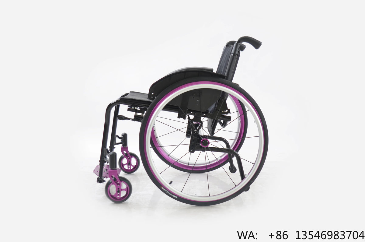 Foldable Manual Wheelchair with Adjustable Backrest