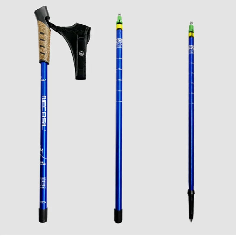 2-Piece Nordic Walking Poles, Telescopic 7075 Aluminum, 66-135 cm