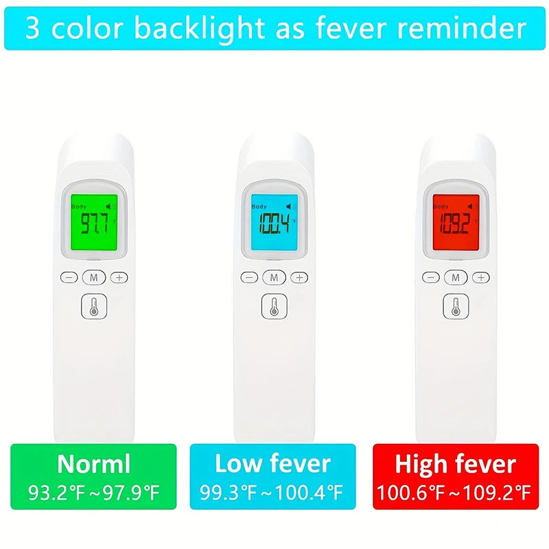 Forehead Infrared Thermometer with Backlit Display