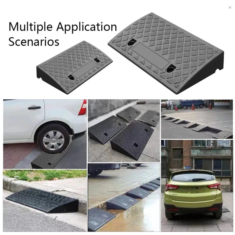 Portable Threshold Ramp 3-10 cm, Anti-Slip for Doorsteps and Curbs