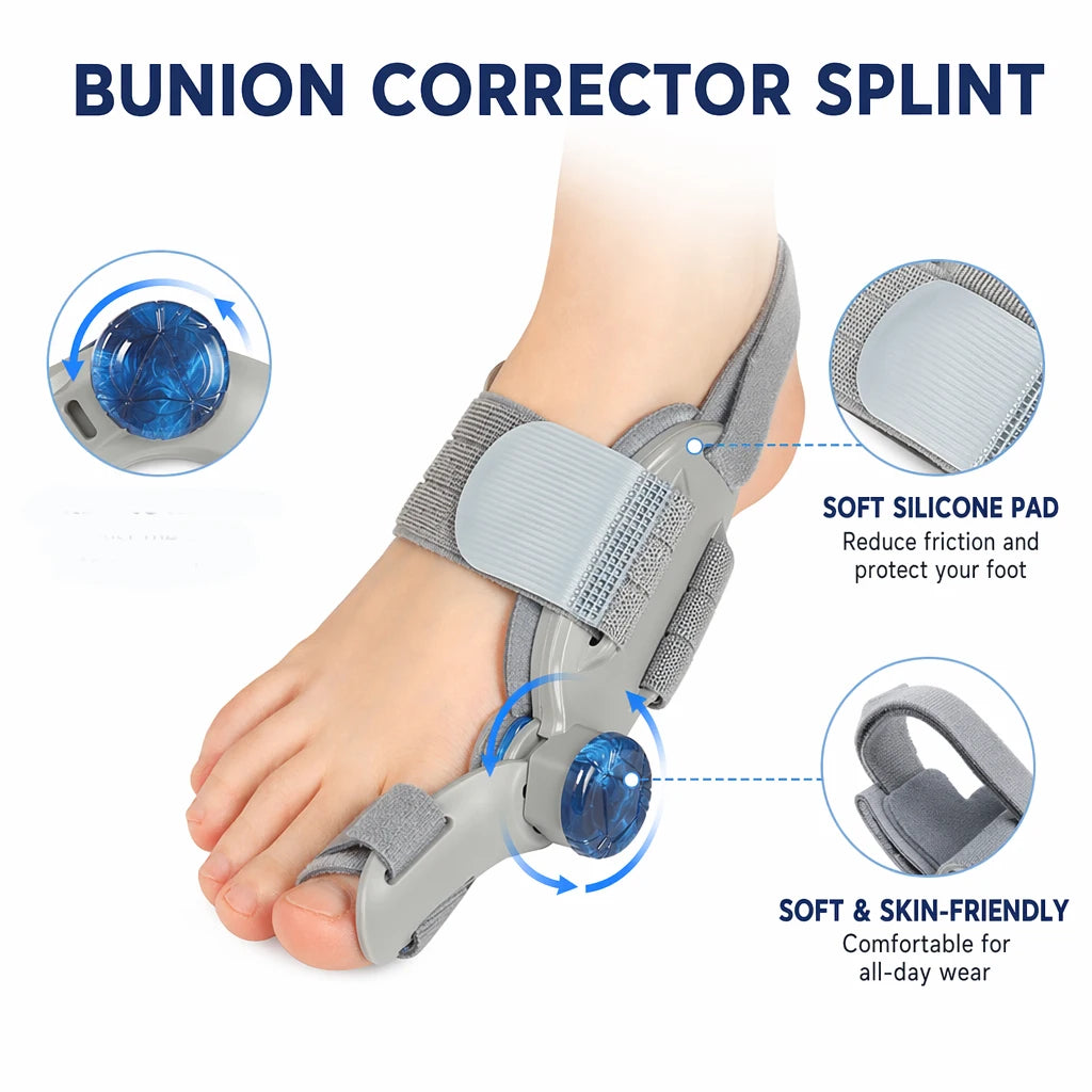 Adjustable Big Toe Corrector with Toe Separator
