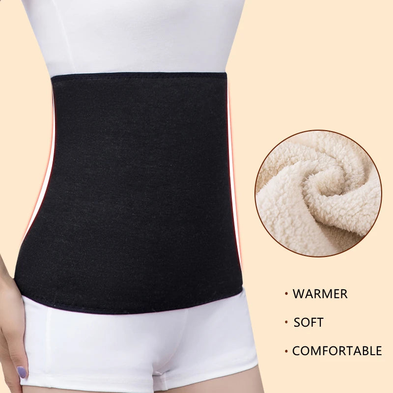 Thermal Cashmere Waist Warmer and Lumbar Support Belt