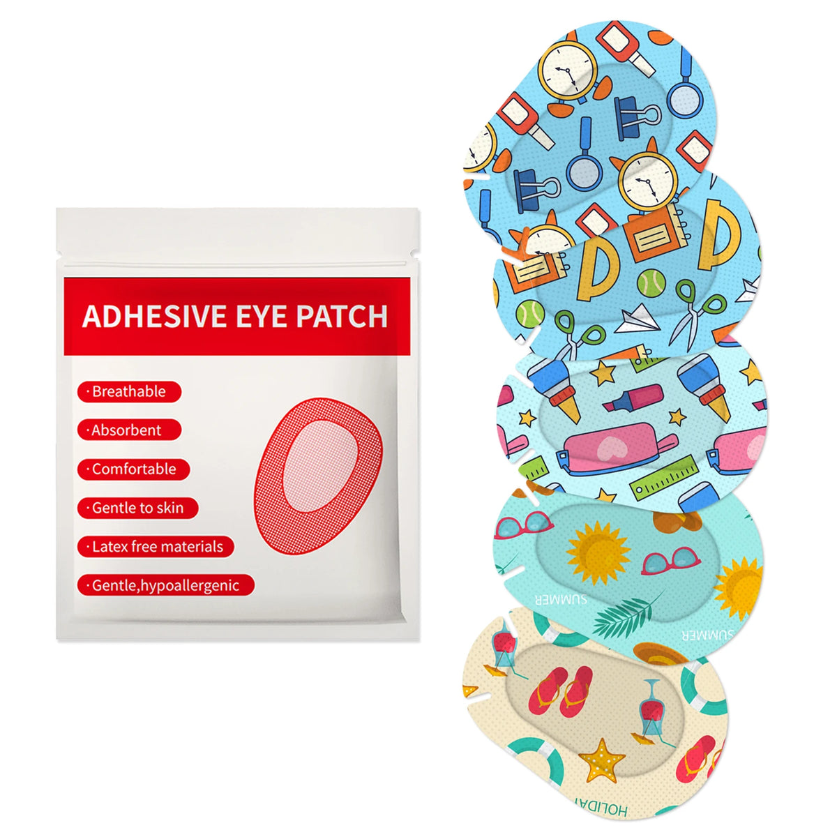Kids' Disposable Eye Patches, 30 or 60 Count