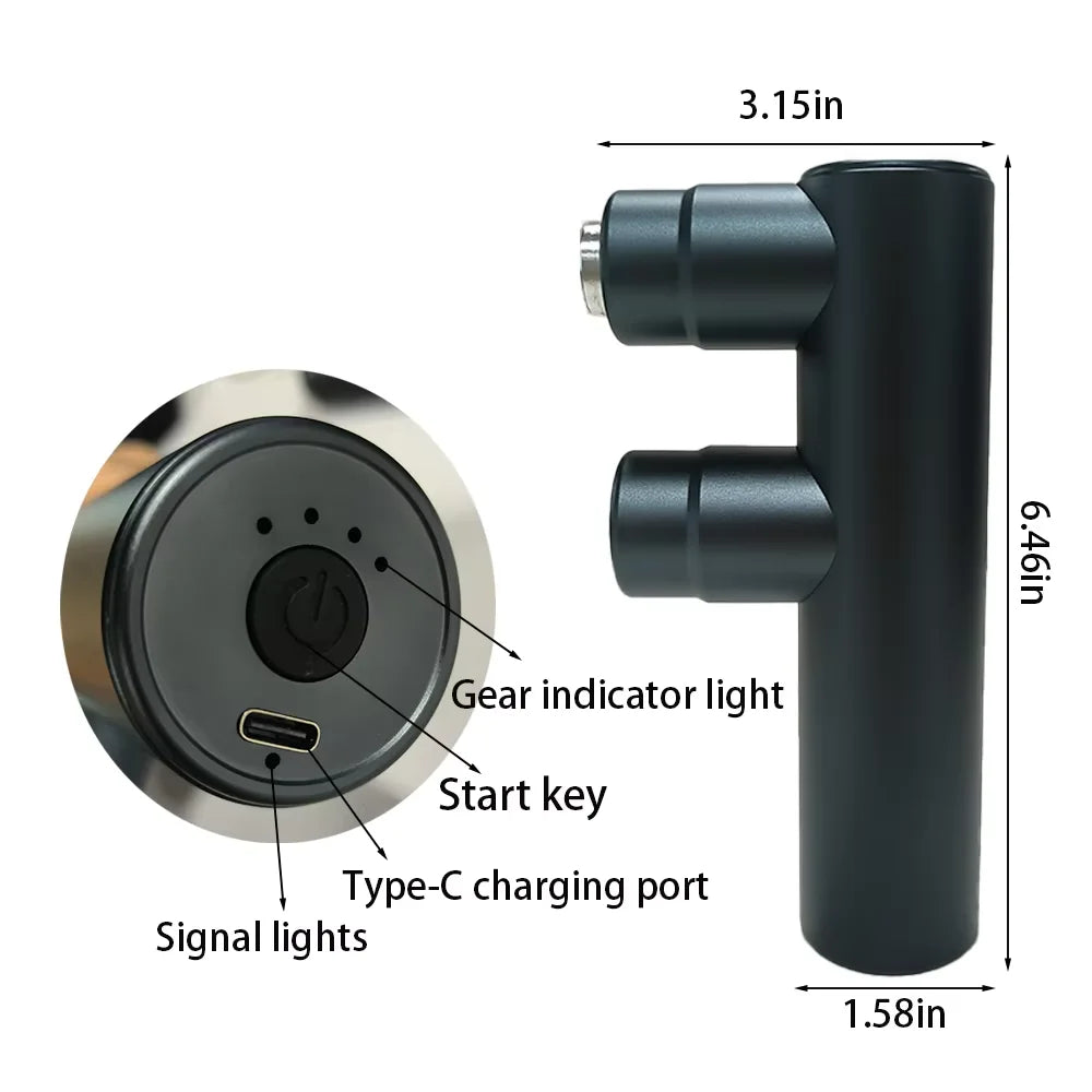 Mini 2-Head Percussion Massage Gun for Body