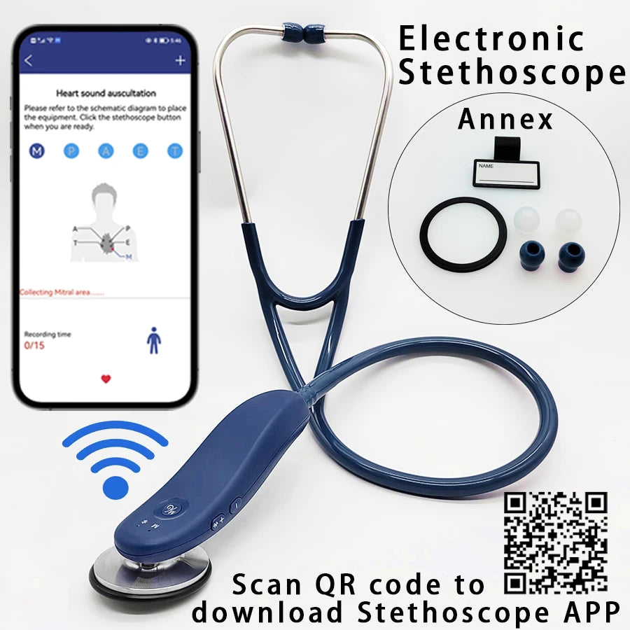 Bluetooth Digital Stethoscope with Record Storage