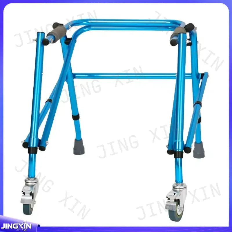 Adjustable Aluminum Child Walker with Two Casters