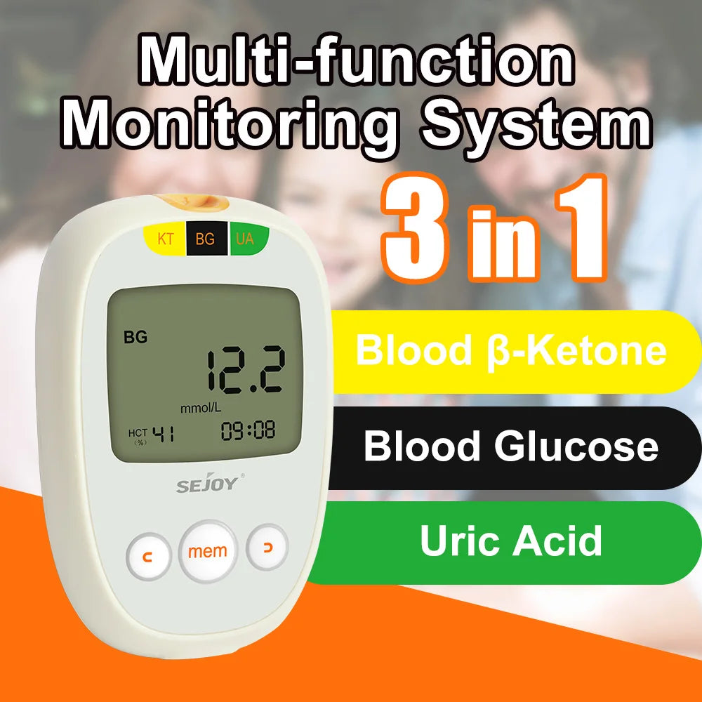 Blood Ketone Monitoring Starter Kit with Meter, 50 Strips, 50 Lancets