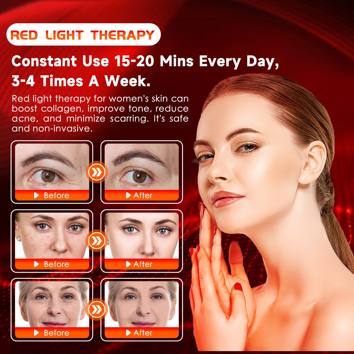 75-LED Red and Near-Infrared Light Panel