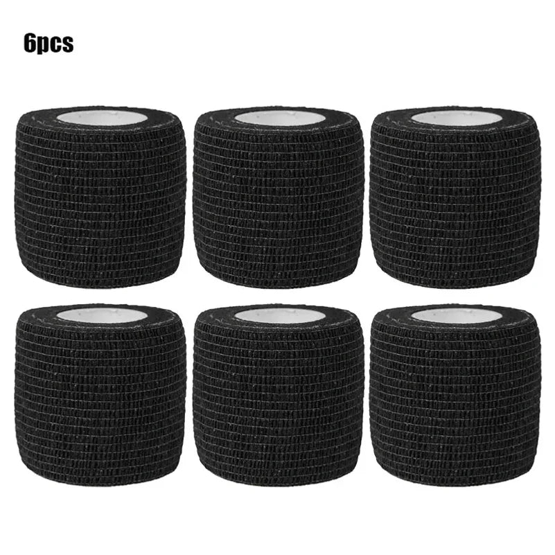 3-Piece Black Self-Adhesive Bandages