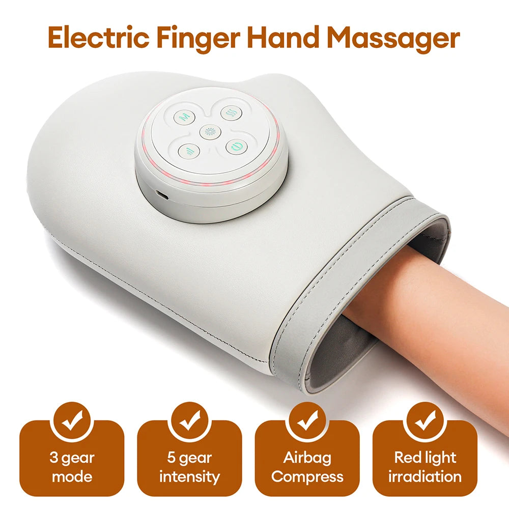 Hand Massager Glove with Air-Pressure Kneading