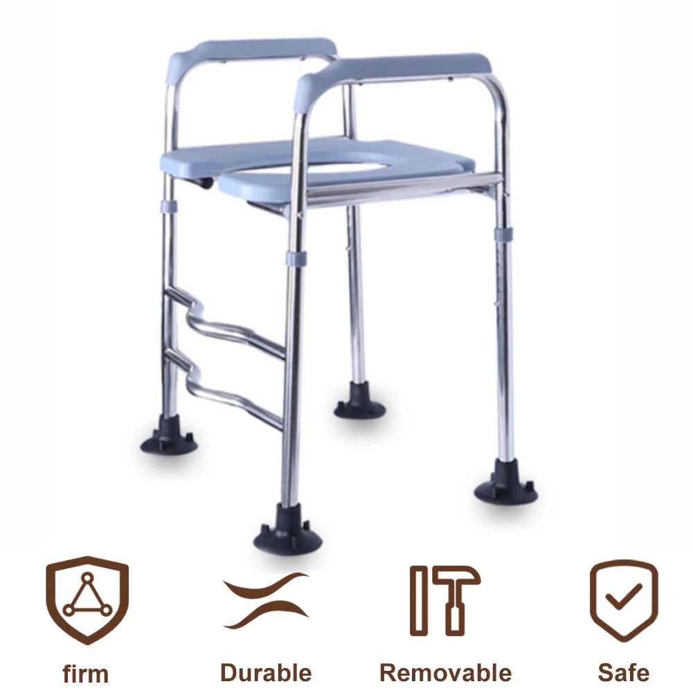 Adjustable Raised Toilet Seat with Armrests