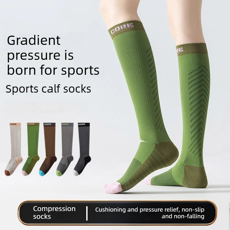 Women's Calf Compression Socks with Terry Sole
