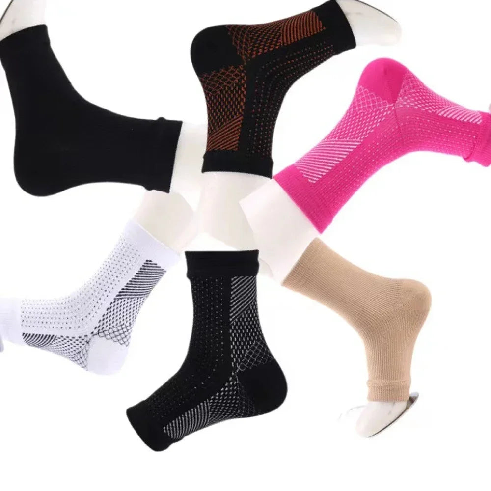 Open-Toe Cotton Ankle Sleeves for Sports
