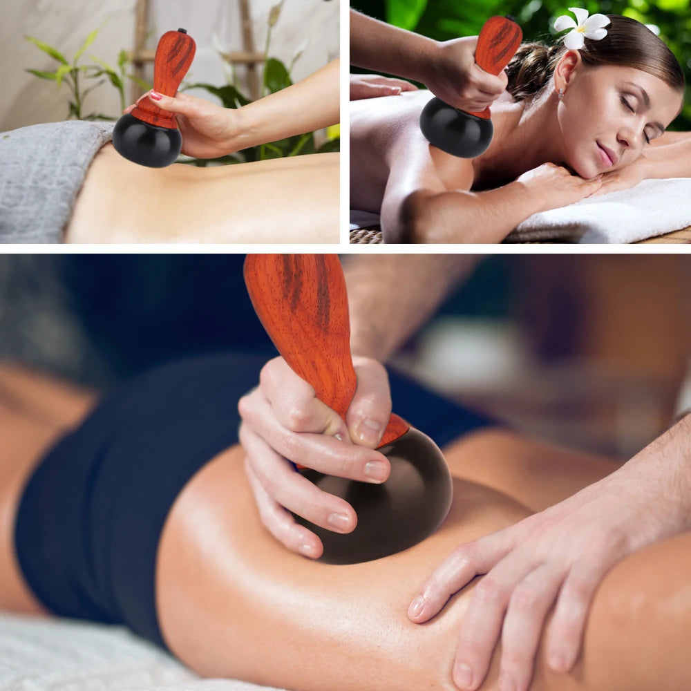 Electric Natural Bianstone Gua Sha Massager