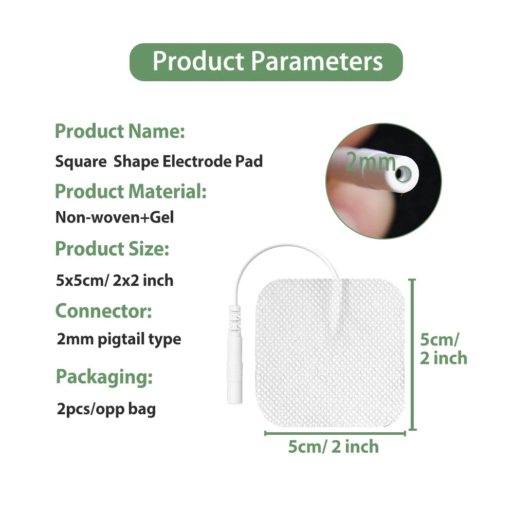 Reusable Self-Adhesive EMS Electrode Patches