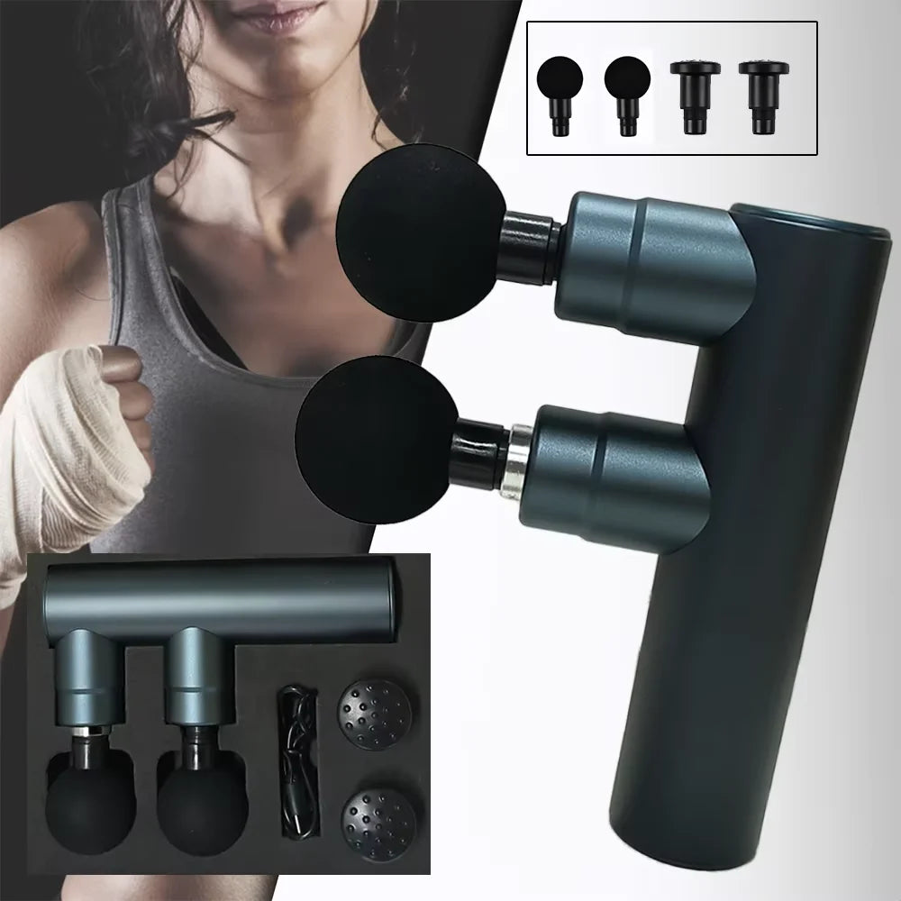 Mini 2-Head Percussion Massage Gun for Body