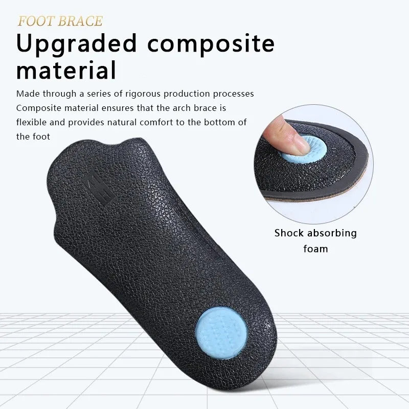 Leather Orthopedic Insoles for Men and Women