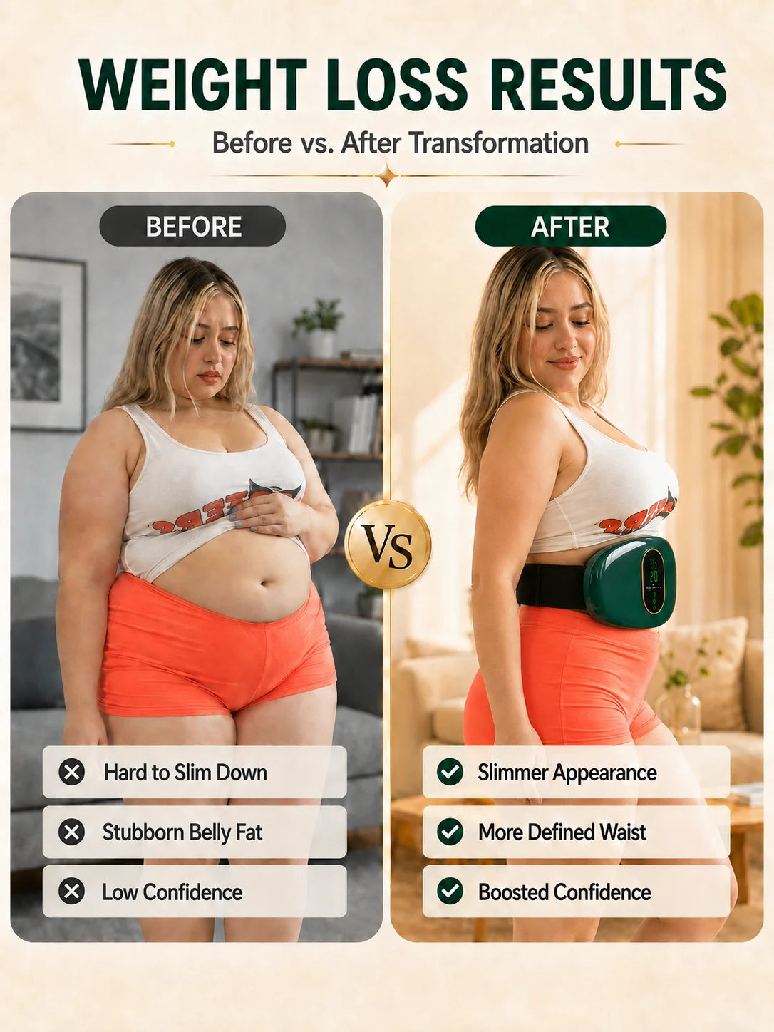 Battery-Powered Abdominal Massage Belt