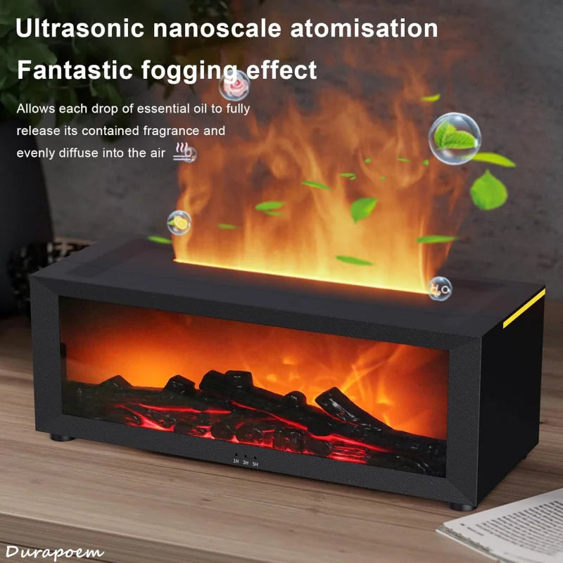 150ml Fireplace Essential Oil Diffuser with Cool Mist