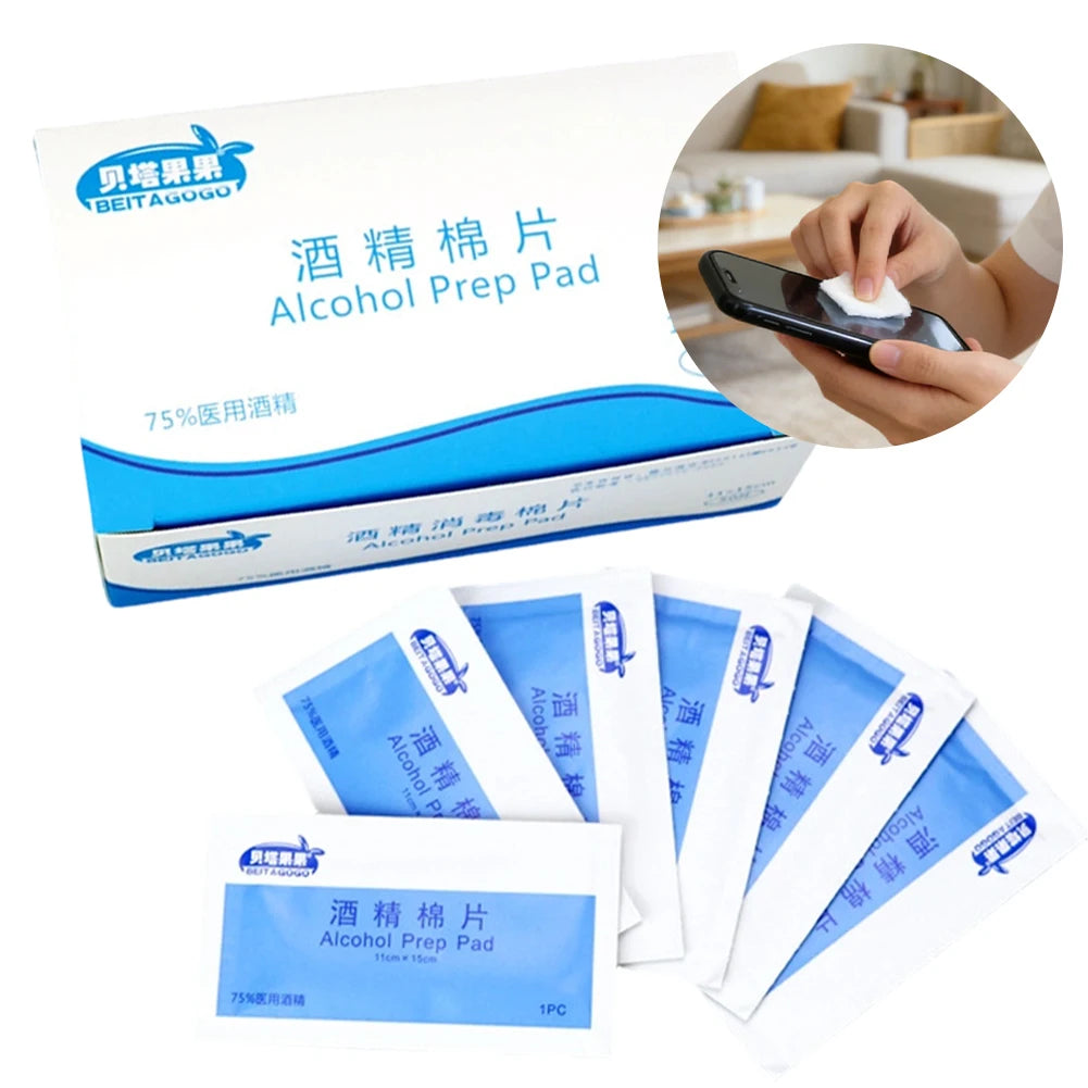Alcohol Prep Pads, 70%–80% Alcohol