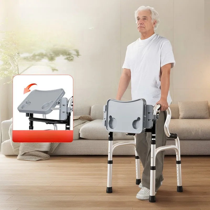 Metal Walking Aid Walker with Table