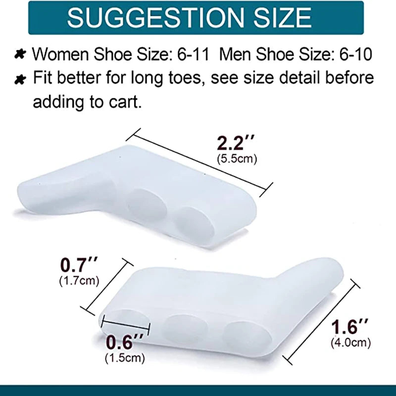 Toe Separators for Overlapping Toes