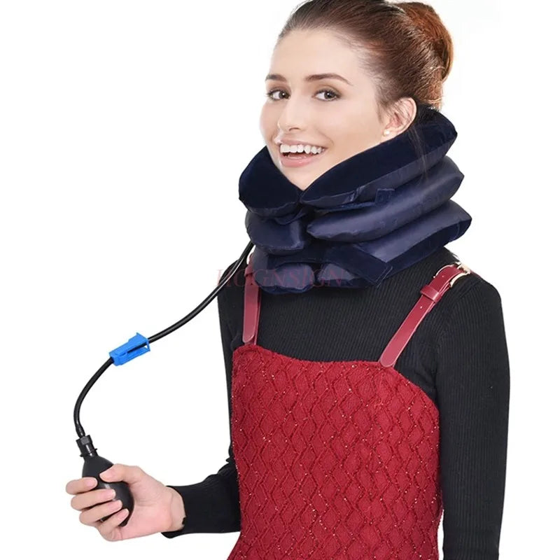 Soft Inflatable Cervical Neck Support Pillow