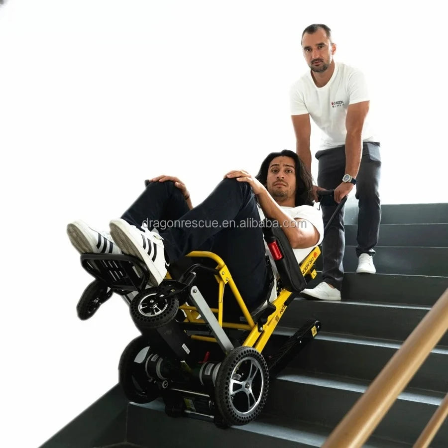Foldable Stair-Climbing Wheelchair