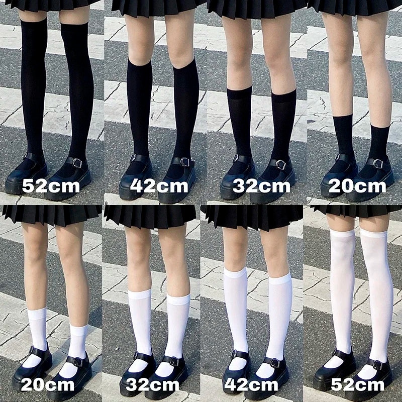 Women’s Over-the-Knee Stockings, Black or White